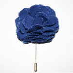 Blue Lapel Flower Pin